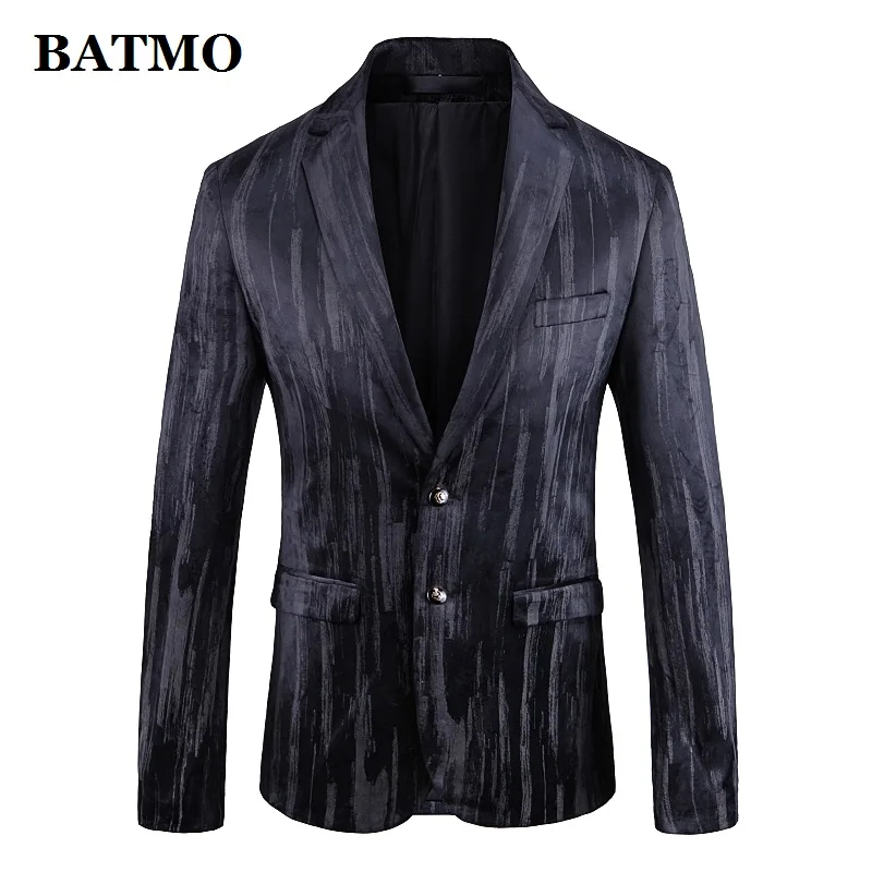 

BATMO 2020 new arrival spring fashion velvet casual blazer jackets men ,men's velvet jackets ,1928