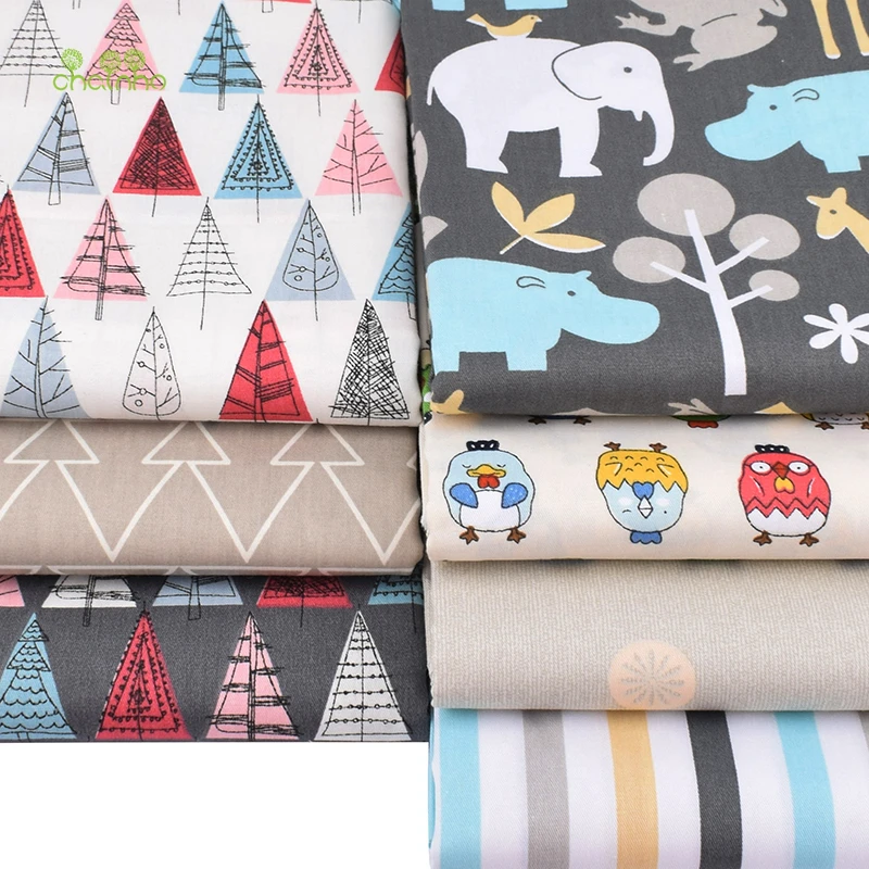 Chainho новая серия с героями мультфильмов 7 шт./лот хлопковая ткань из саржевого