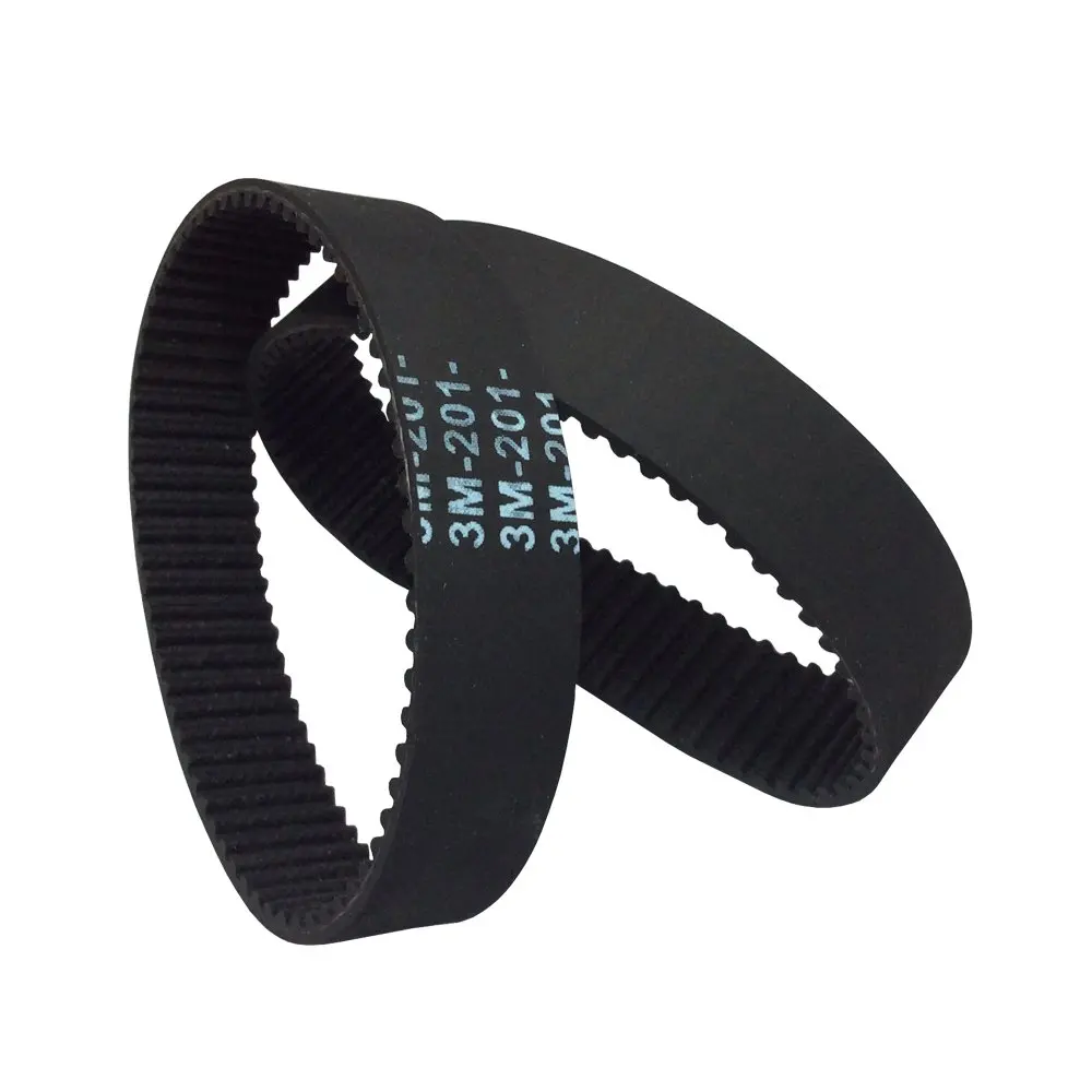 

HTD 3M Round Rubber Timing Belts Closed-Loop 297/300/303/306/309/318/321/324/327/333/336mm Length 6/10/15mm Width Drive Belts