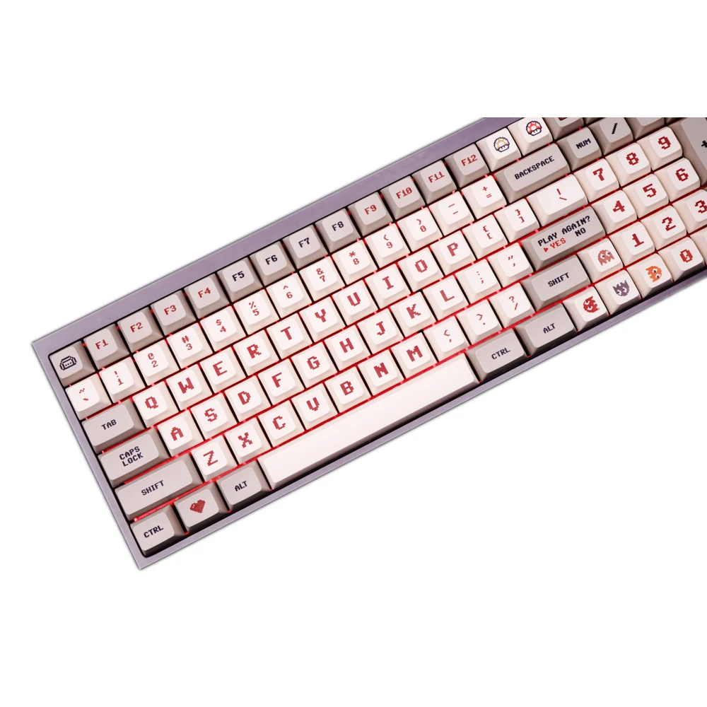 G MKY классические пиксельные 144 колпачки для клавиш PBT сублимированные XDAS профиль