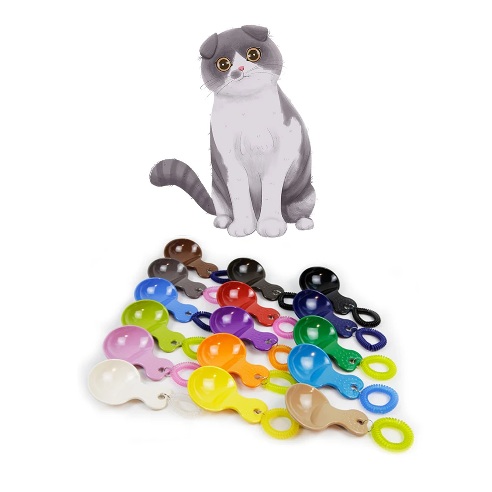 

Экологичная и прочная пластиковая креативная ложка для корма собак, товары для кормления питомцев, ложка для кормления питомцев