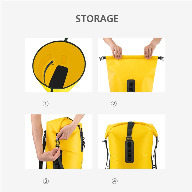 Naturehike 28L сумки нейлоновые водонепроницаемые портативный рюкзак для кемпинга ПВХ сухой и влажный разделительный спортивный мешок водонепроницаемый чехол