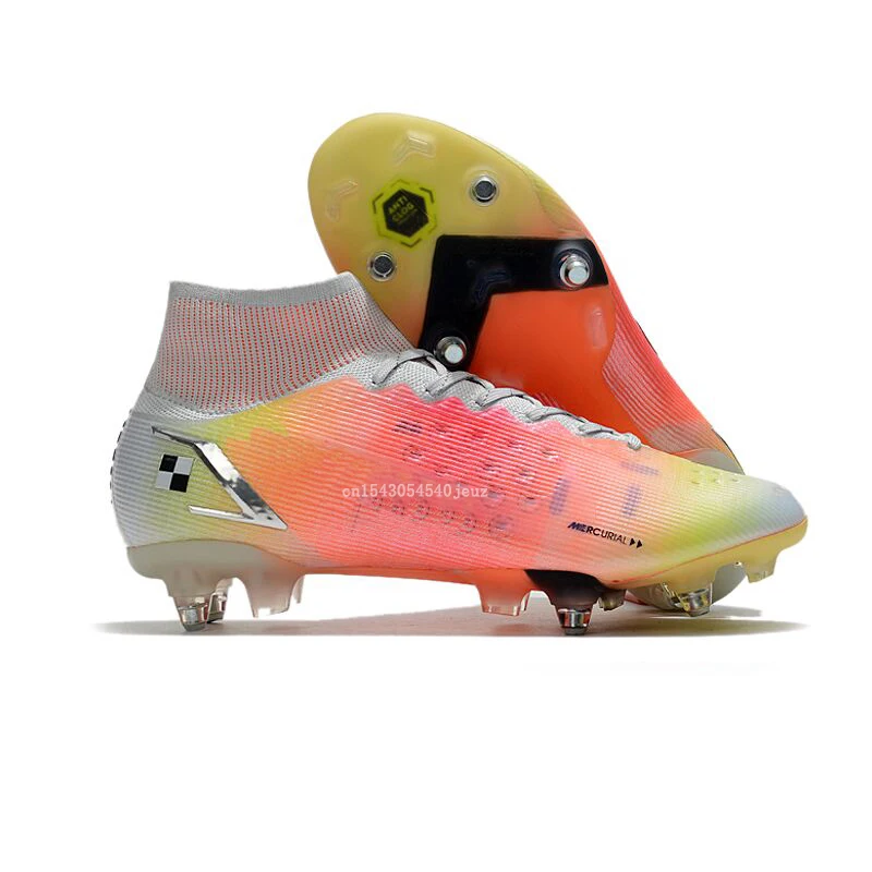 

Men Soccer Shoes SG Superfly VIII Elite SG PRO Anti Training Outdoor Football Boots High Ankle Cleats