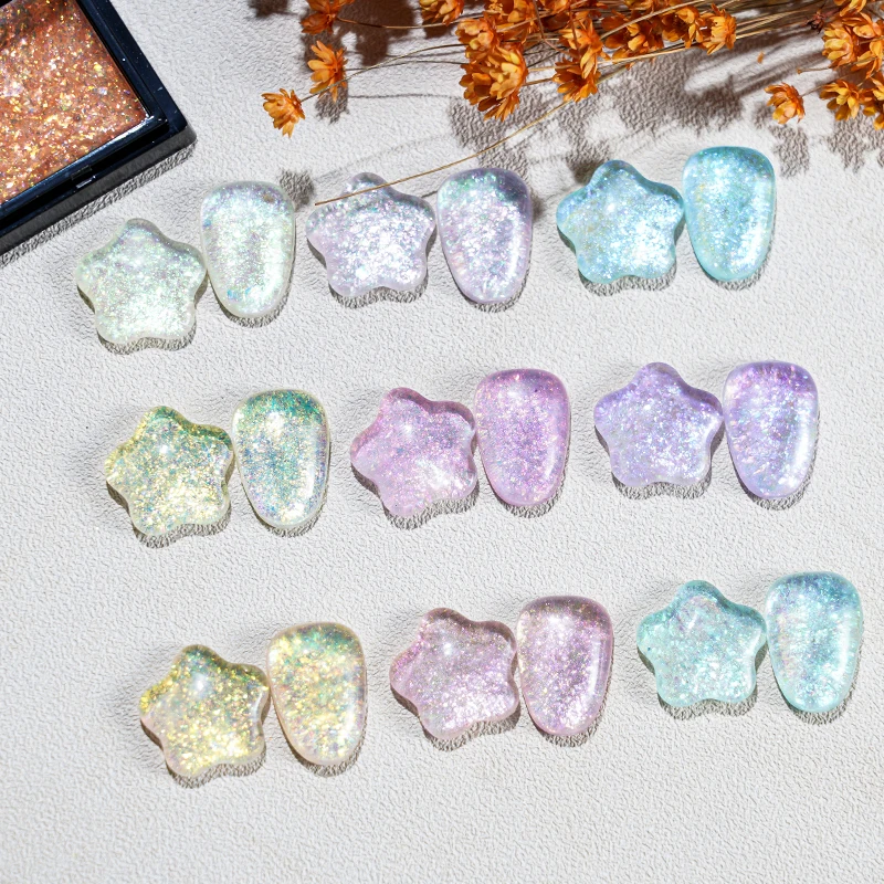 3 г/кор. цветной твердый Блестящий УФ-Гель-лак для ногтей хамелеоновые