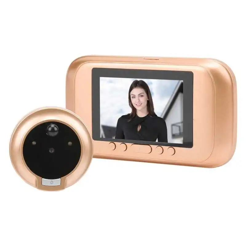 Digital Door Viewer Visual Doorbell 3.5in LED Color Touch Screen Security Camera Motion Detection for Hotel Home | Безопасность и