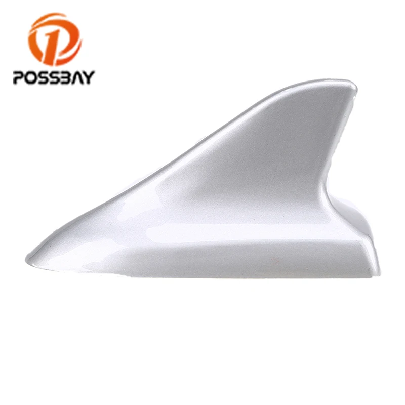 Автомобильные наклейки POSSBAY серебристого цвета с антенной в виде плавника акулы