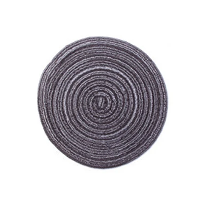 5PCS Gray 5 шт./партия круглая подставка под прибор сушильная обеденная термостойкая прокладка сковорода кофейная подставка для чайных бирдекели подставка для горячих салфетки под горшки коврики - Цвет: 5PCS Gray
