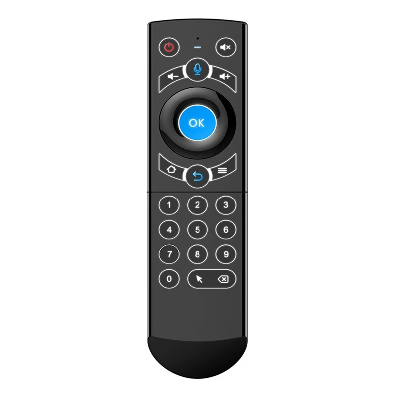 

Top G21Pro Remote Control Backlit Gyroscope Wireless Air Mouse 2.4G Smart Voice Remote Control for TV Set-Top Box Projector