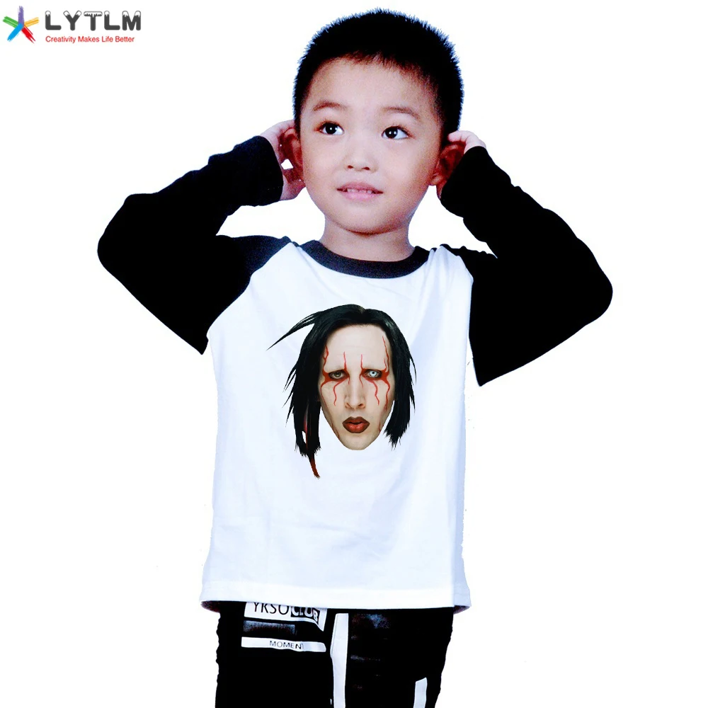 LYTLM Мэрилин Мэнсон для маленьких девочек топы с длинным рукавом