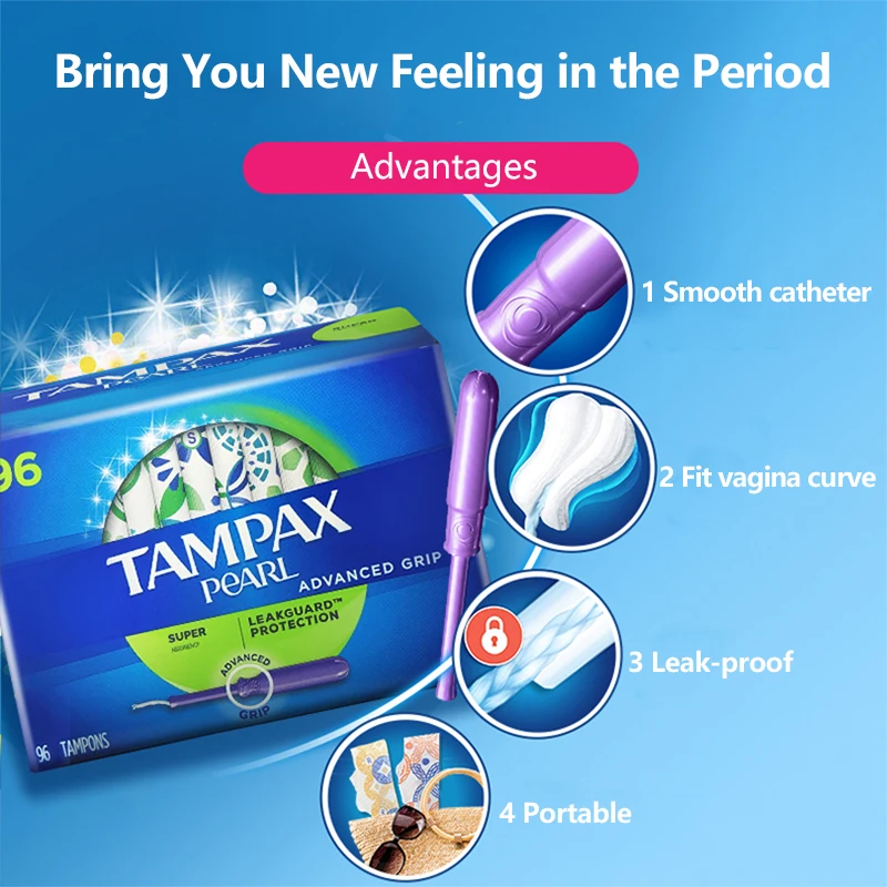 96 тампонов супер впитывающая способность Замена гигиенической прокладки или