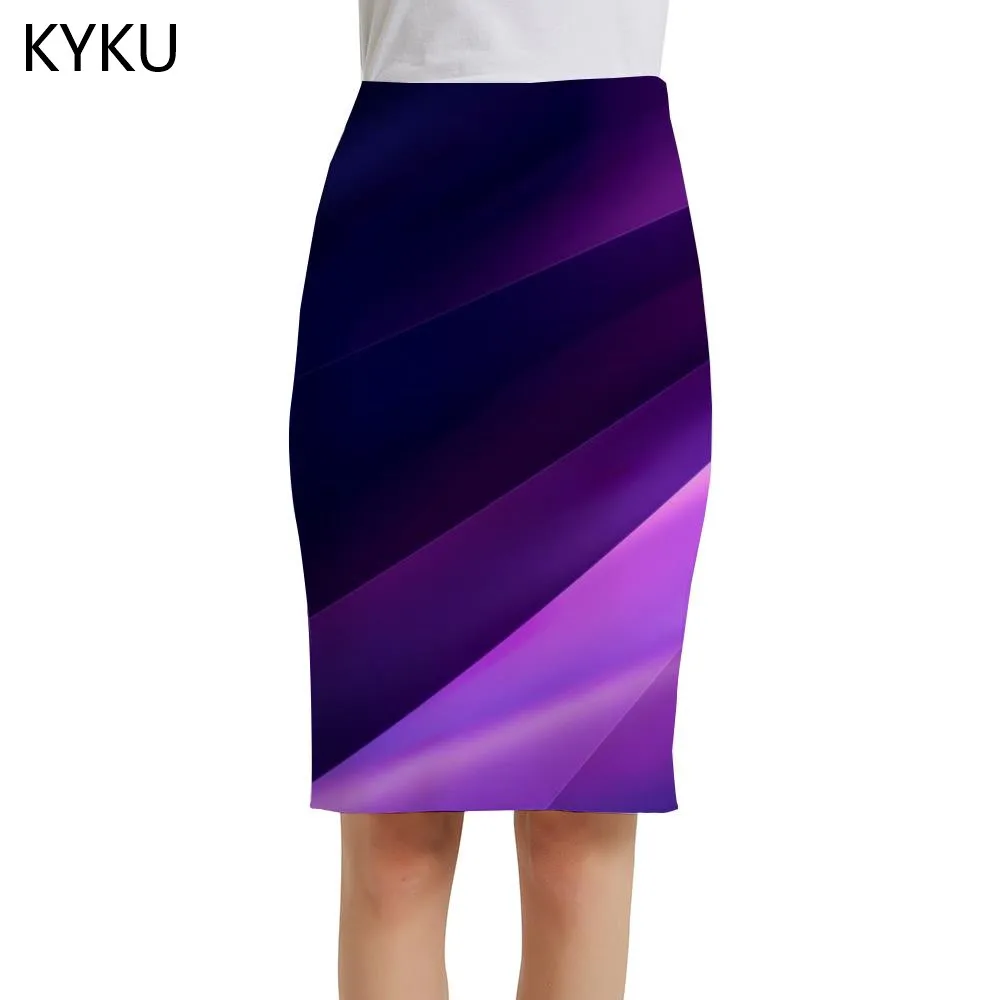 

KYKU абстрактные юбки, женские фиолетовые сарафаны, психоделическая 3d юбка, художественные сексуальные женские юбки, женские винтажные аниме...
