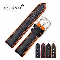carlywet 20 22mm wholesale silicone rubber watchbands waterproof replacement wrist watch band strap belt for dayjust tudor omega