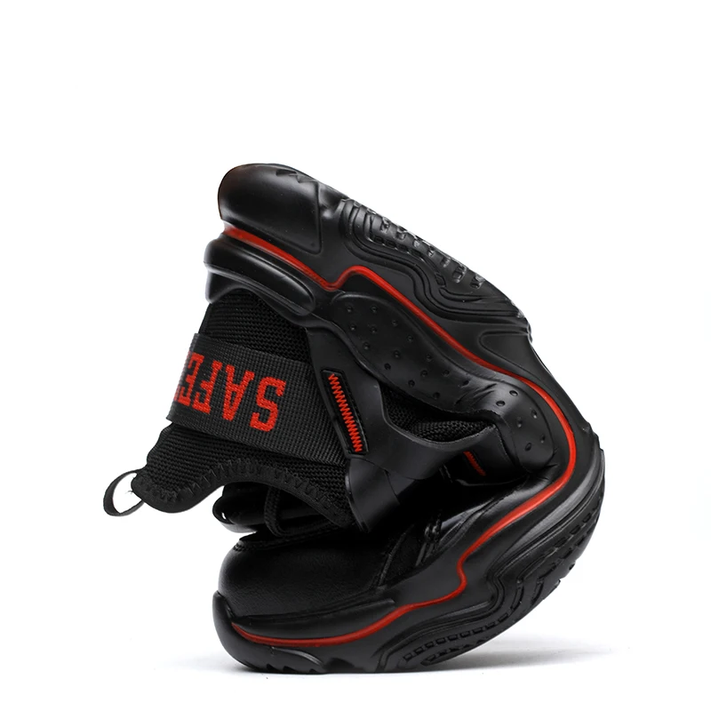 

Dropshipping New Indestructible Shoes Breathable Men Safety Shoes Steel Toe Non-Slip Work Boots Puncture-Proof Men Work Sneakers