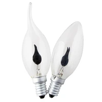 led light edison bulb lighting vintage flickering effect tungsten novel candle tip lamp incandescent bulbs e14 3w flame fire