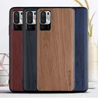 Чехол под дерево для Xiaomi Redmi Note 10 5G 10T POCO M3 Pro, ТПУ, Жесткий Поликарбонат, искусственная кожа, материал 3 в 1, оболочка, чехлы