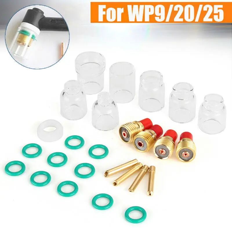 

26pcs TIG Welding Torch Set Accessory Clamp Clip Slot For WP-9 / 20/25