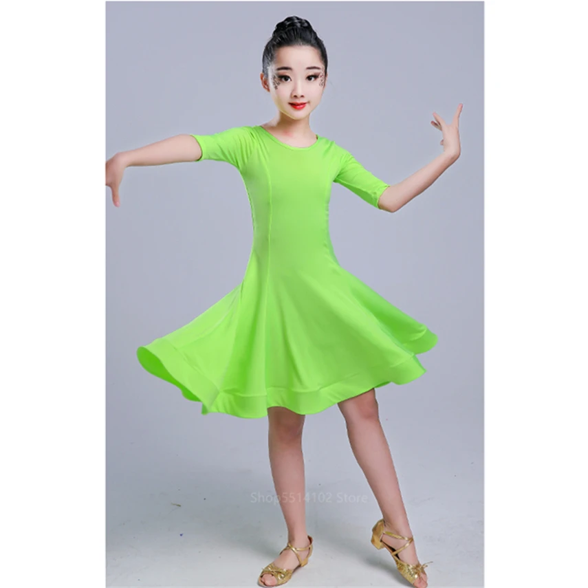 2020 костюмы для латиноамериканских танцев девочек современные детские платья