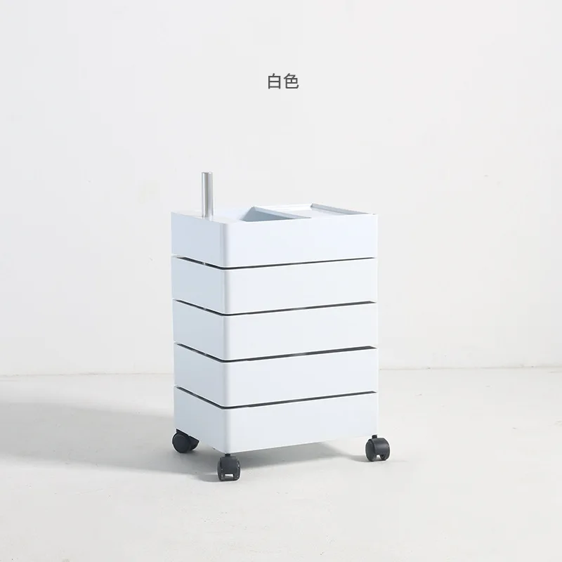 

360 rotating bedside table storage cabinet file cabinet side cabinet office multi-layer locker can move few sides office storage