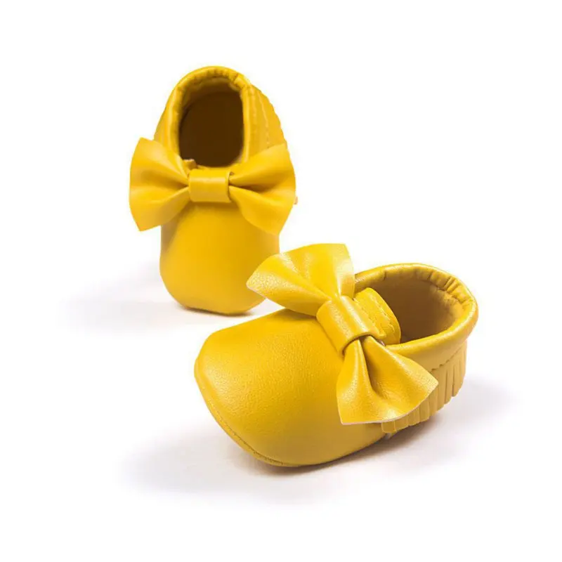 

18 colors Tassels PU Leather Waterproof Baby Shoes Newborn Moccasin Soft Infants Prewalker 1