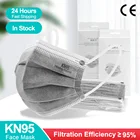 5-слойная маска FFP2 KN95, защитная серая маска для лица, защитный респиратор, защитная маска против пыли, FFP2Mask CE FFP3 маска