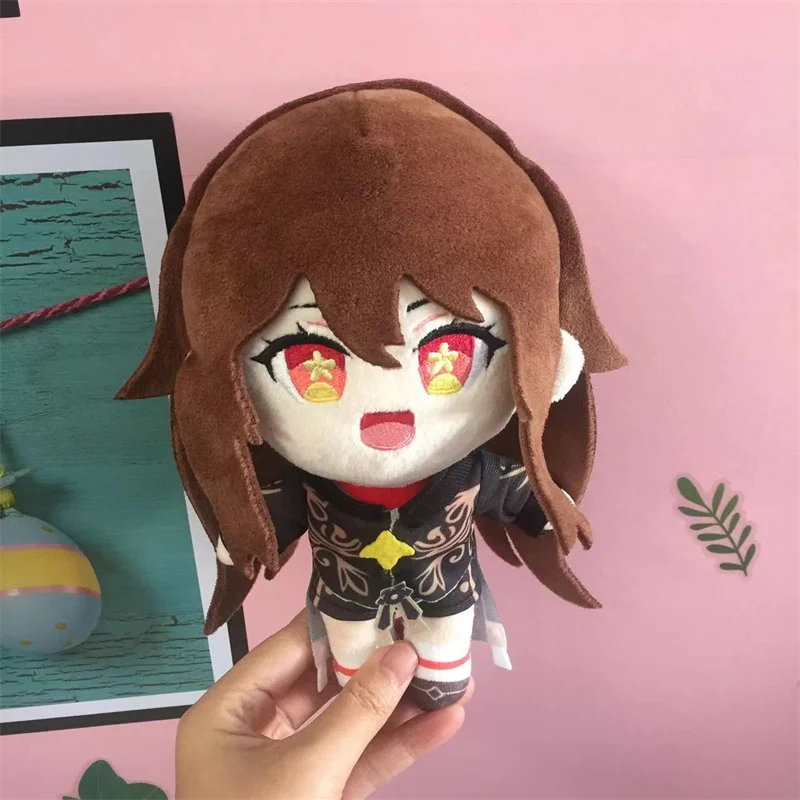 Genshin-figura de peluche de impacto Hu Tao, mu&ntilde;eco de peluche fantasma, almohada suave, colgante de Cosplay, regalo para ni&ntilde;os, colecci&oacute;n de Fans-4