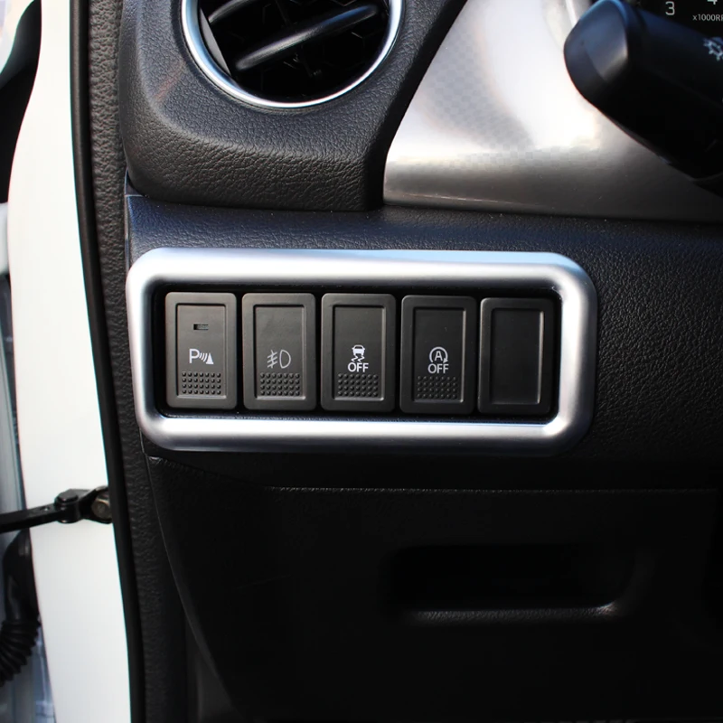 

For Suzuki Vitara 2018 2019 accessories ABS Matte Car Headlamps Adjustment Switch cover Trim Sticker car styling 1pcs