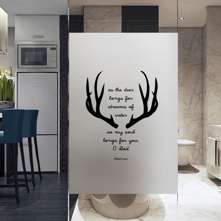 Матовая оконная пленка без клея окрашенная водостойкая статическая липкая из