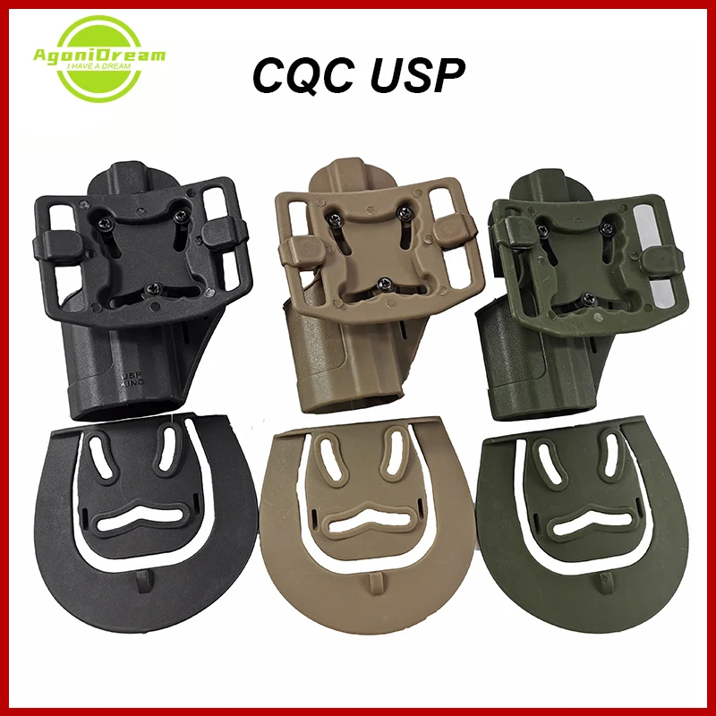 

CQC USP Holster Tactical Army Holster Outdoor Hunting Shooting Black Tan Green Military Airsoft Belt Gun AccessoriesPistol