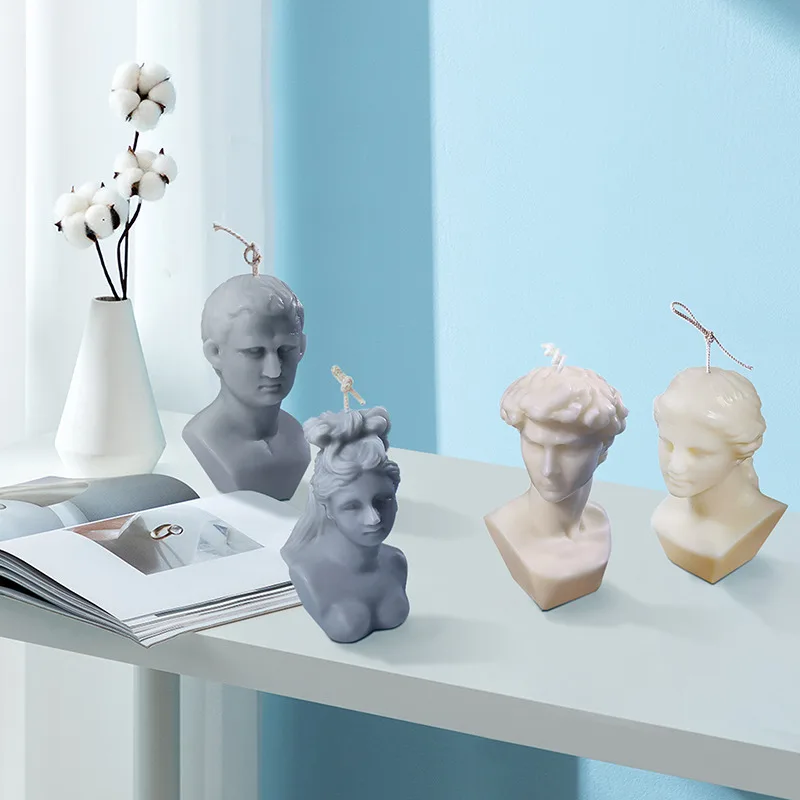 

Silicone Candle Molds Creative Perfume Candle Mold Fragrance Candle Making Supplies Wax Mould Plaster Chocolate Soap Molds