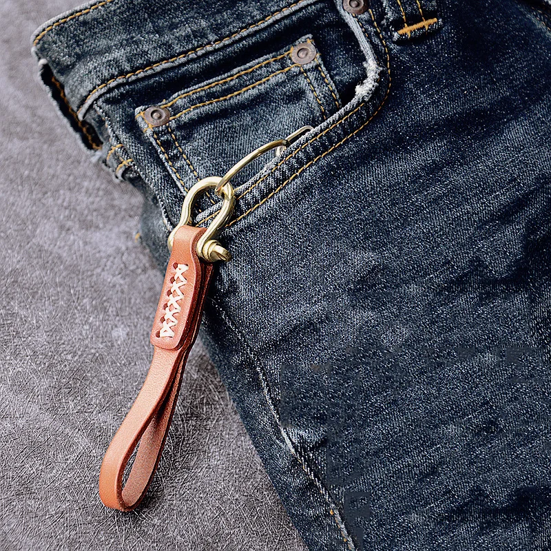 Ручная работа ремешок из коровьей кожи металлическая латунная подкова пряжка