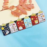 10pcs chinese style tag pendant jewelry accessories diy alloy enamel charm earrings keychain pendant jewelry charms