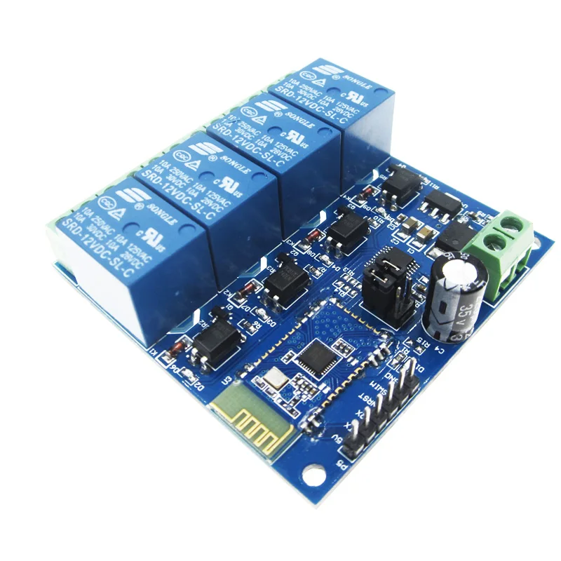 DC 12V 4CH Bluetooth релейный модуль умный дом мобильное приложение дистанционное