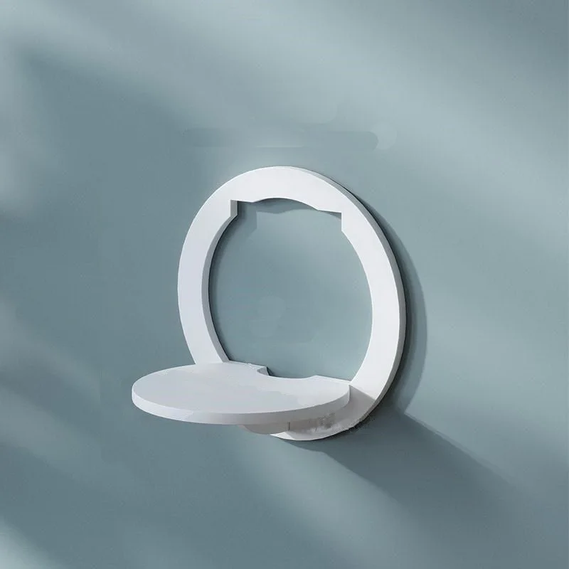 

Wall shelf free punching wall-mounted TV background wall hanger bedroom balcony bedside wall creative flower pot stand