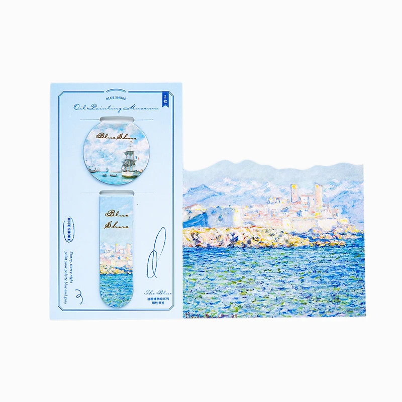

2 Pcs Magnetic Bookmarks Oil Painting Magnetic Bookmarks Page Clips Bookmarks For Students Teachers School Home Office Supplies