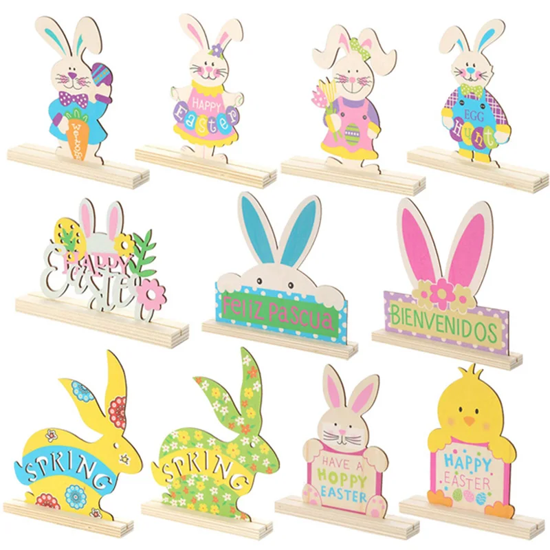 Пасхальные украшения для дома DIY деревянный яичная подставка фотосъемки Христос