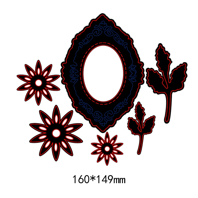 

Dies Scrapbooking Flower Leaves Decor METAL CUTTING DIES Craft New Embossing Die Cut Stencils Paper Cards Making festival cards