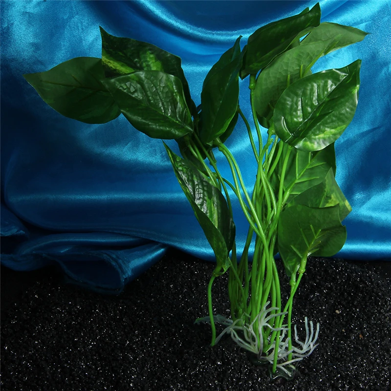 28 см искусственные растения для аквариума аквариумные реальный вид аквариум