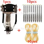 Рогатка, Охотничья катапульта, складная, плоская резиновая лента, мощный набор для стрельбы на открытом воздухе, рыбалки, рогатки