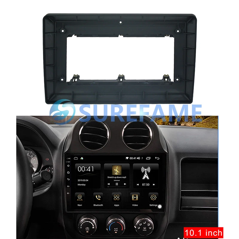 10 1 дюймовая Автомобильная панель Fascia Для Jeep Compass Commander Grand Cherokee Wrangler Liberty Patriot Dash Kit