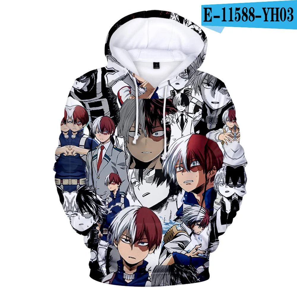 От 3 до 16 лет Детские толстовки My Hero Академия Толстовка Deku Bakugou Todoroki Shoto Косплей