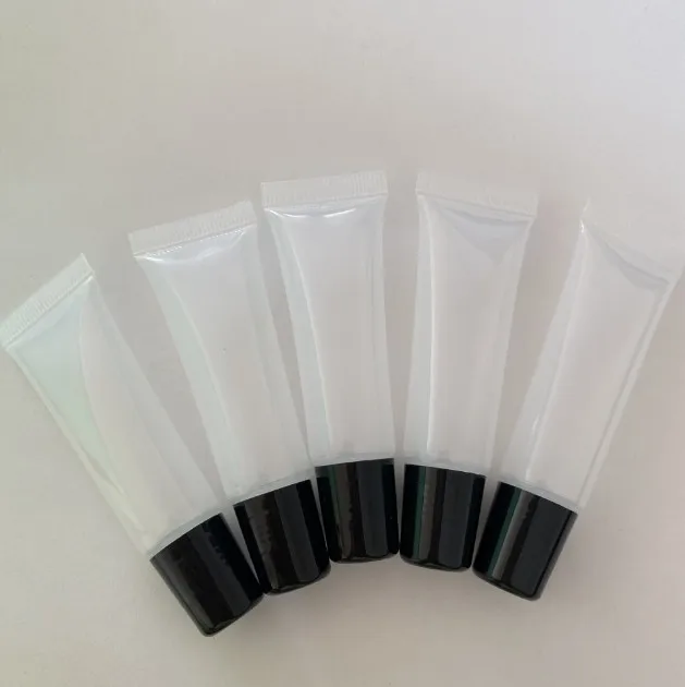 

Cosmetic Tubes Makeup Concealer Soft Box Lipstick Lip Balm Tubes Black DIY Empty Refillable Lip Gloss Lip Glaze Squeeze Bottles