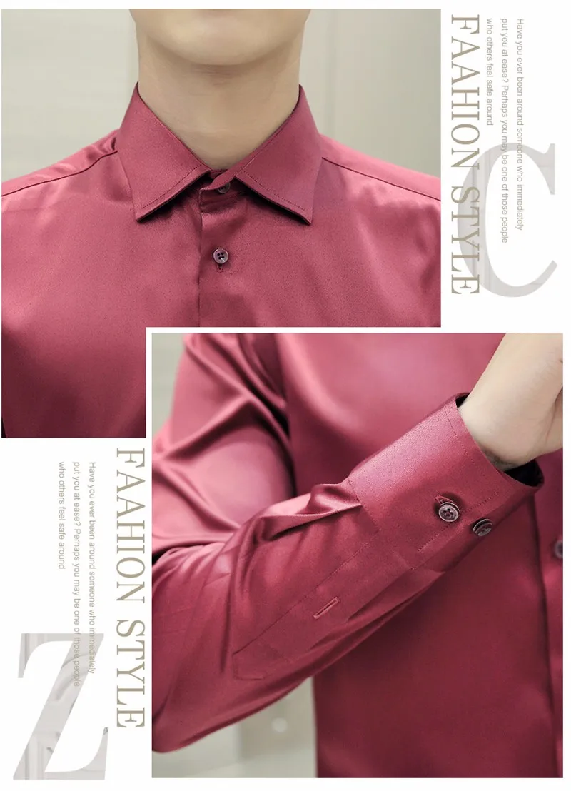 2021  Reserved Aramy New men's luxury shirts, long-sleeved shirts, silk shirts, men's mercerized cotton shirts