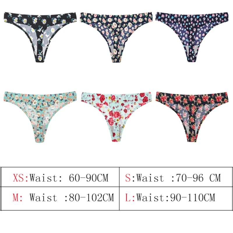 

YBFDO Sexy Lingerie Leopard flowers seamless Women G String Sexy Intimates Underwear Briefs Panties Transparent Thongs