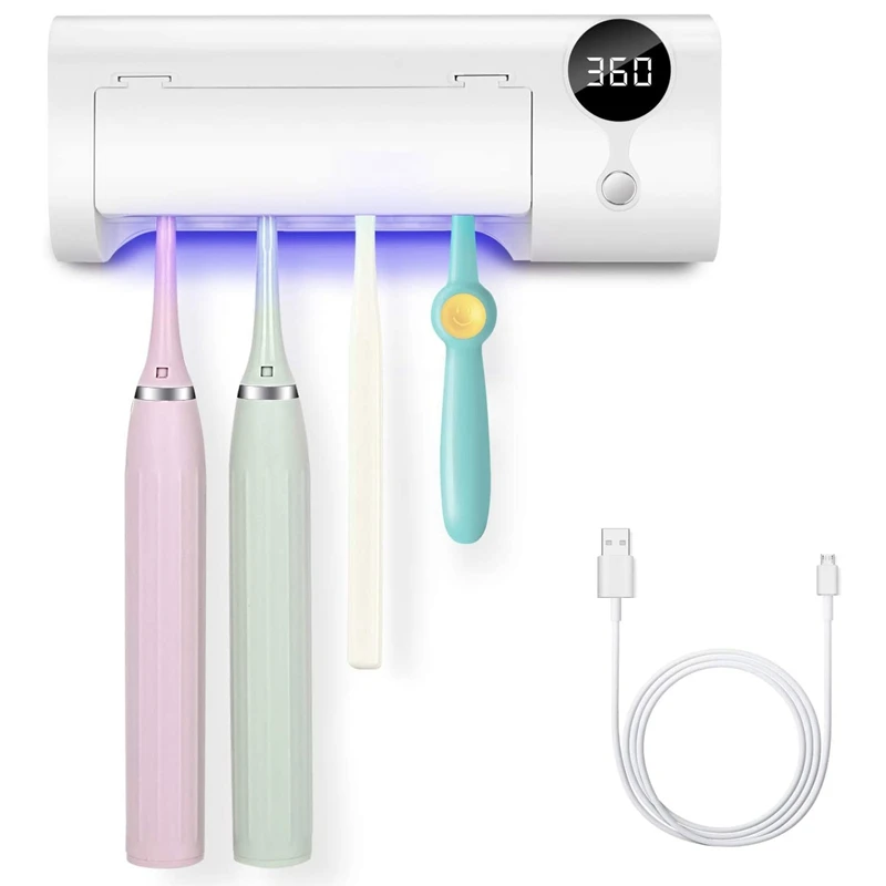 

Toothbrush Holder,Rechargeable Toothbrush Holder Wall Mounted Bathroom Toothbrush Organizer For All Toothbrushes