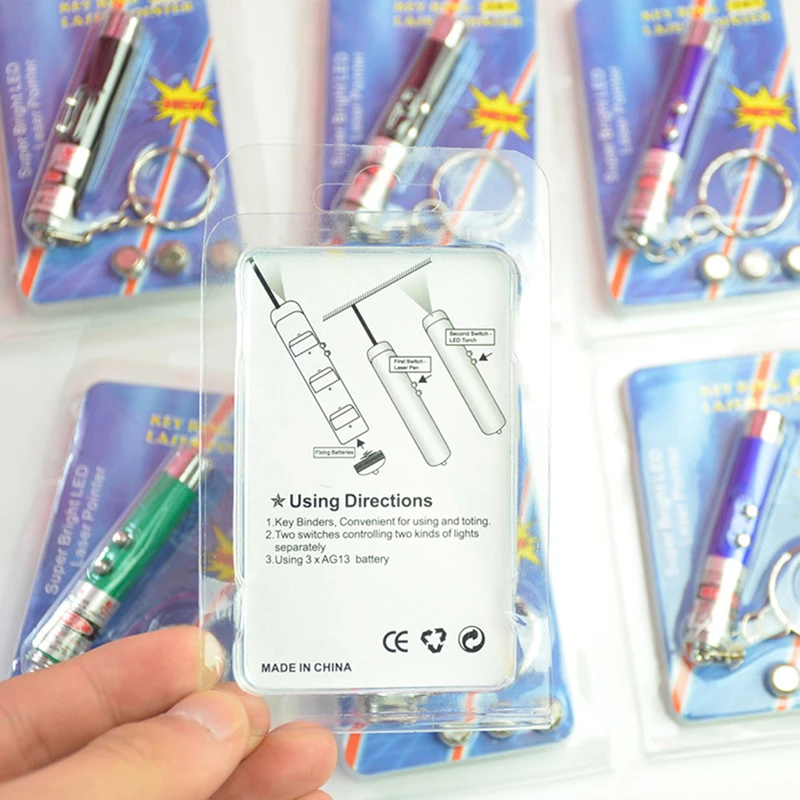 

Laser Funny Cat Stick 2 In1 Red Laser Pointer Pen LED Light Childrens Play Cat Toy