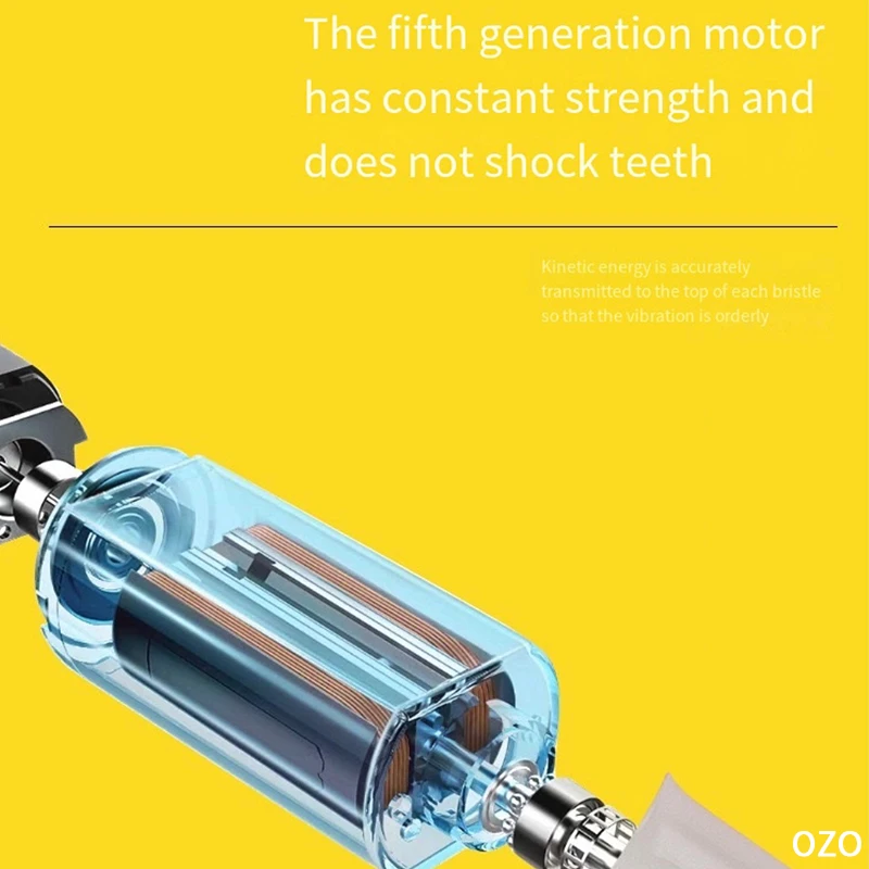 Умная звуковая электрическая зубная щетка для детей частота 20000 раз/мин вибрация