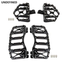front floorboards footrest mx offroad wide foot pegs for harley softail fl dyna fld touring road king street glide trike chopper