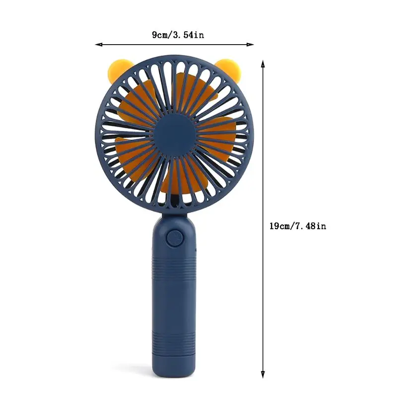 

Cute Cartoon Mini Handheld Fan Portable USB Charging Fan Air Cooler for Student Dormitory Home Office Use