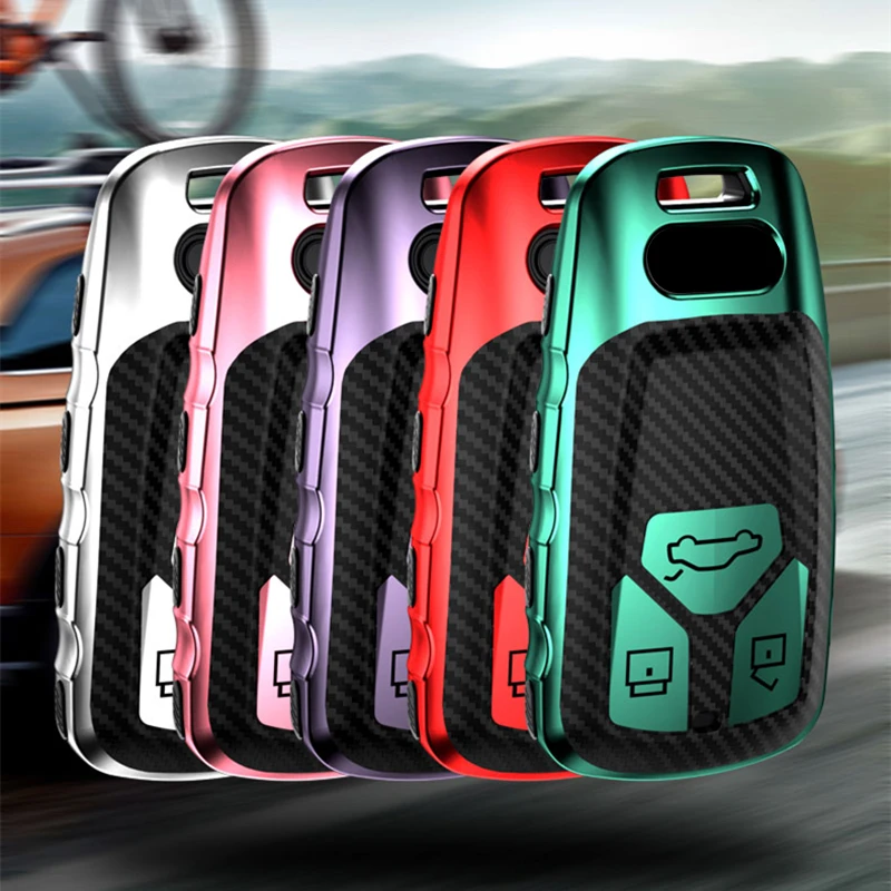 Мягкий защитный чехол из ТПУ для автомобильного ключа Audi A4 B9 Q5 Q7 TT TTS 8S 2016 2017