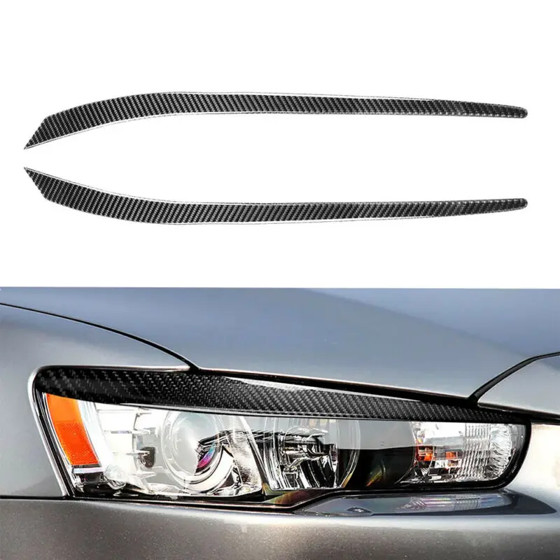 

2008-14 Cover Eyebrow Accessories Carbon Fiber Decorate Headlight Parts